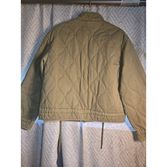*Closet Clear Out*  Women's Joie Olive Green Quilted Utility Jacket Size M - Picture 7 of 10